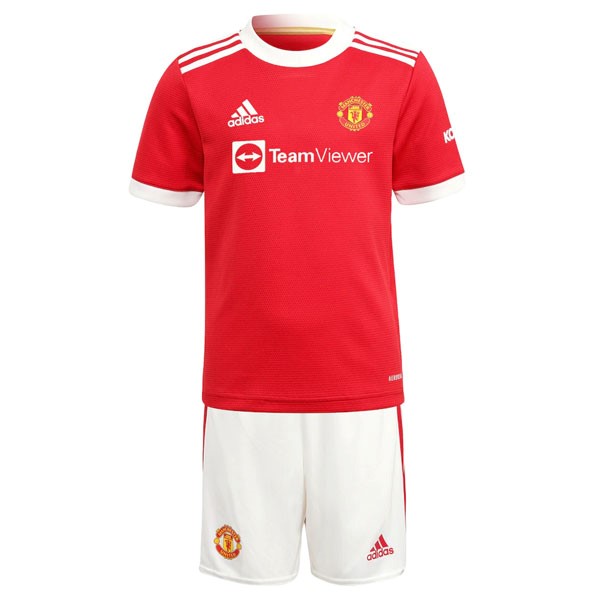 Camiseta Manchester United Primera equipo Niño 2021-22 Rojo